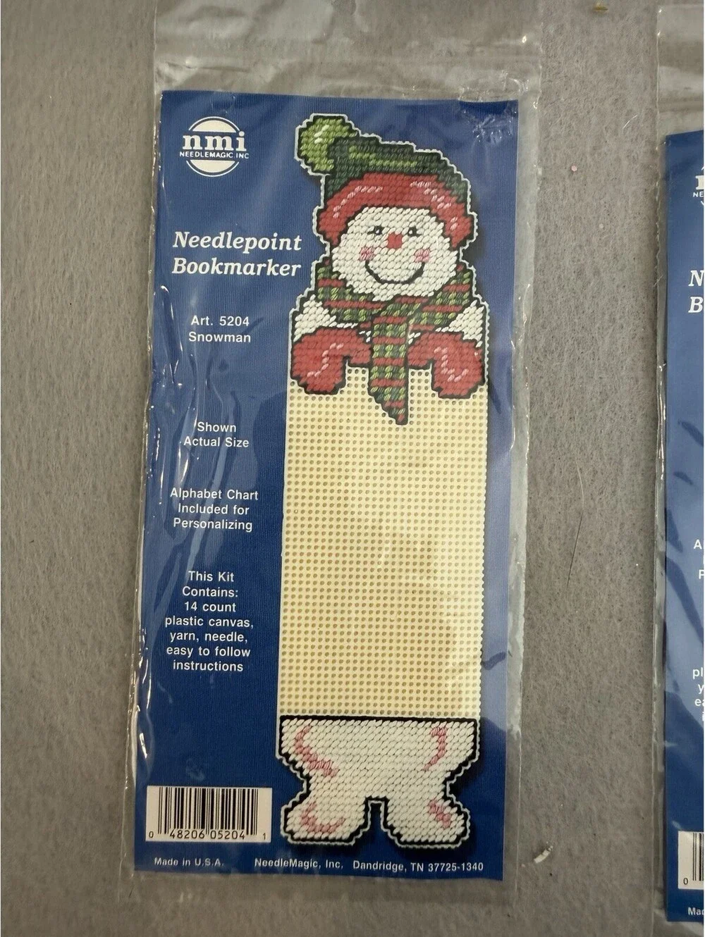 NeedleMagic Needlepoint Book Markers Christmas Set Of 3 New Sealed